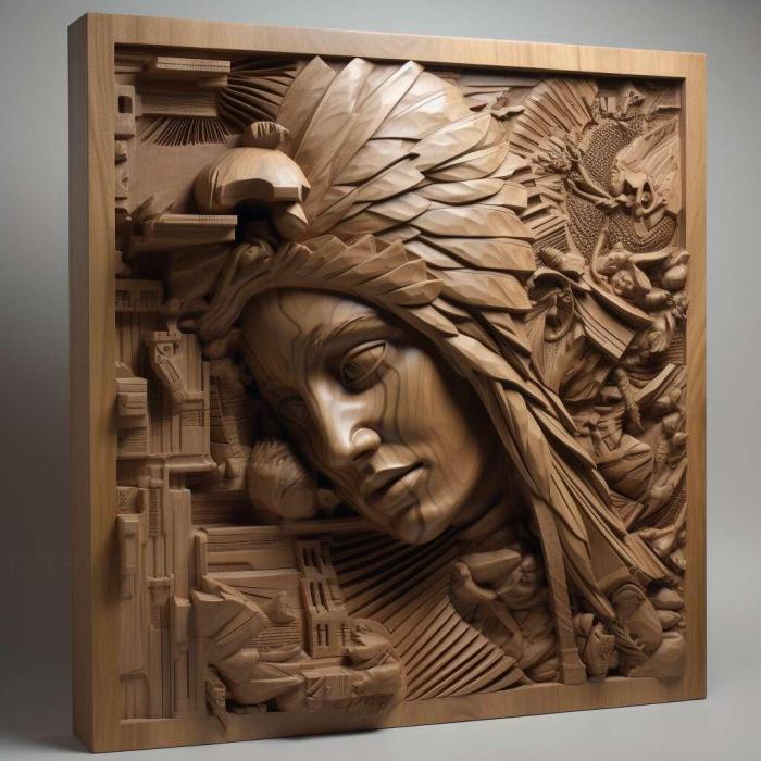 نموذج ثلاثي الأبعاد لآلة CNC 3D Art 